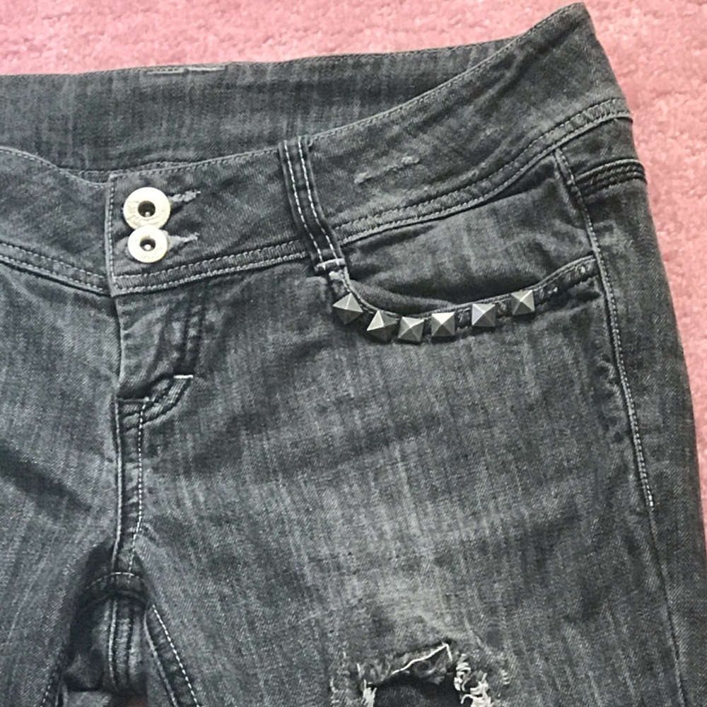 Distressed Gray Jeans! - Picture 6 of 12